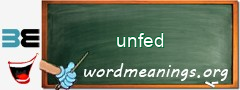 WordMeaning blackboard for unfed